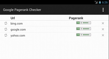 android google pagerank checker tool