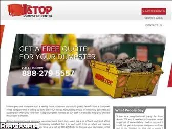 1stopdumpsterrental.net