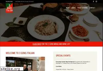 3sonsitalian.com