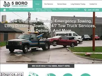 5borotowingcompany.com