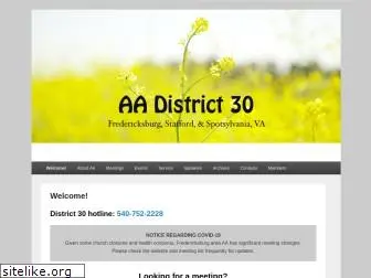 aadistrict30va.org thumbnail