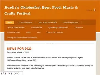 acadiaoktoberfest.com