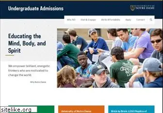 admissions.nd.edu