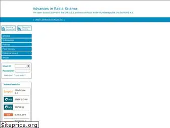 advances-in-radio-science.net