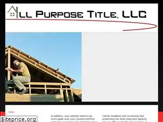 allpurposetitle.com