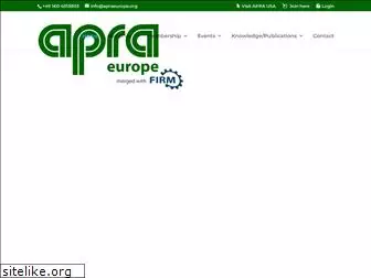 apraeurope.org