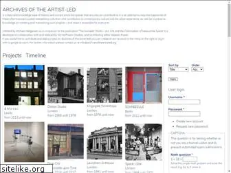 archivesoftheartistled.org