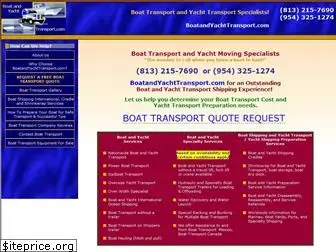 boatandyachttransport.com