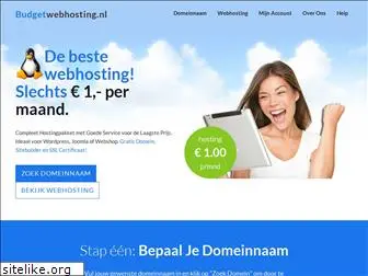 budgetwebhosting.nl thumbnail
