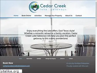 cedarcreeklakegetaways.com