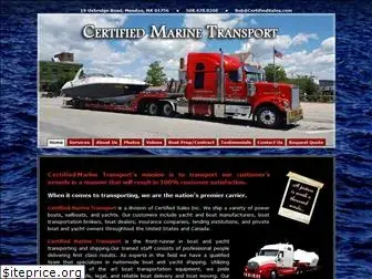 certifiedmarinetransport.com