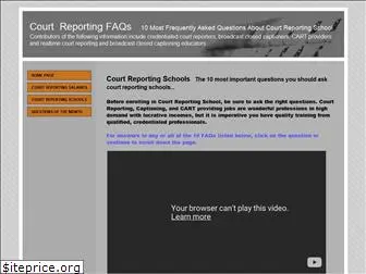 courtreportingfaqs.com