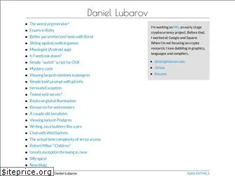 daniel.lubarov.com