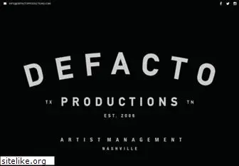 defactoproductions.org