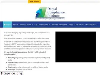 dentalcomplianceinstitute.org