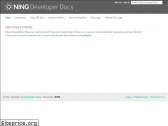 developer.ning.com