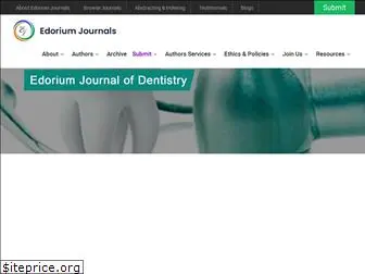 edoriumjournalofdentistry.com