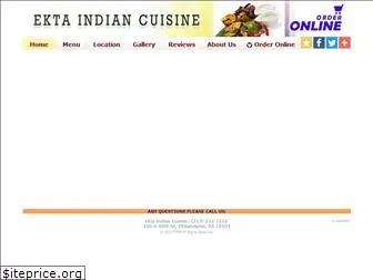 ektaindiancuisinephilly.com