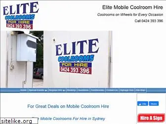 elitemobilecoolroomhire.com