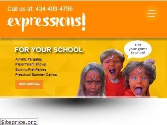 expressionsfacepainting.com