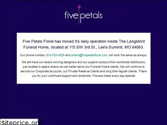 fivepetalsfloral.com