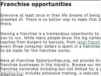 franchiseopportunities.org