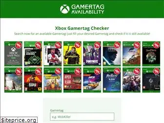 Gamertag availability checker