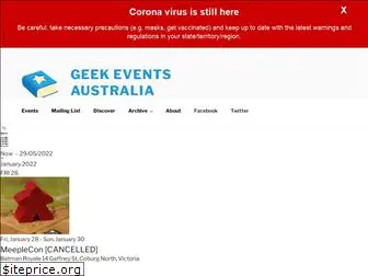 geekeventsaustralia.com