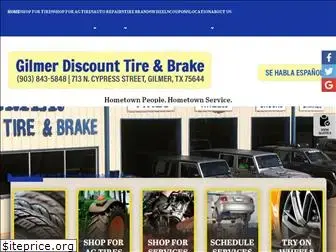 gilmerdiscounttireandbrake.com