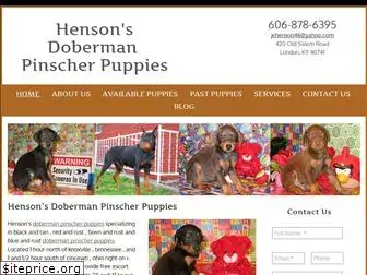 hensonsdobermanpinscherpuppies.com