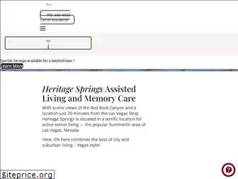 heritagespringsseniorliving.com