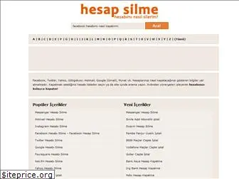 hesapsilme.com