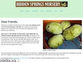 hiddenspringsnursery.com