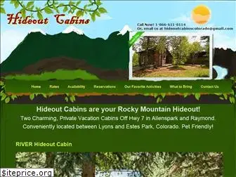 hideoutcabins.com