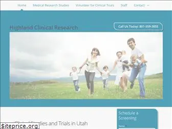 highlandclinicalresearch.com