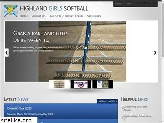 highlandgirlssoftball.org