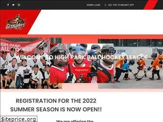 highparkballhockey.ca