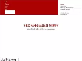 hiredhands-massage.com