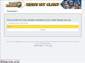 howsmyclan.com