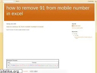 howtoremove91frommobilenumberinexcel.blogspot.com