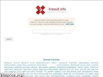 Top 36 Similar websites like hresult.info and alternatives