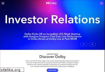 investor.dolby.com