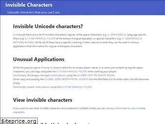 invisible-characters.com