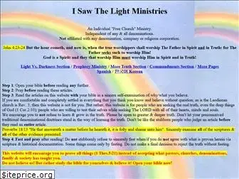 isawthelightministries.com
