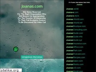 joanas.com