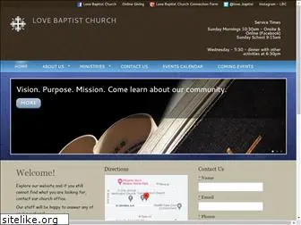 lovebaptistchurch.com
