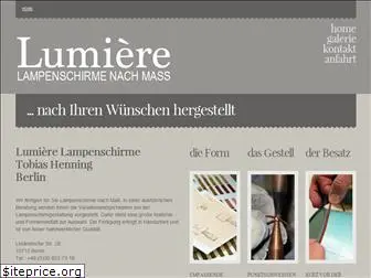 lumiere-lampenschirme.de