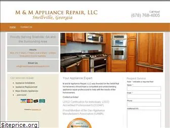 mandmappliancerepairllc.com