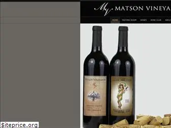 matsonvineyards.com