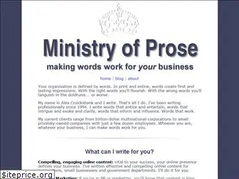 ministryofprose.com